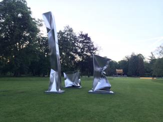 Three Equal Volumes, 760x95x95/380x190x95/190x190cm, Blickachsen Bad Homburg, 2017
