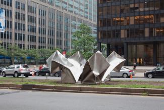 Cube Flower, 4 parts, 240x120x120cm each, 2012