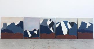 Mountain row, I-V, 1989, private collection Berlin