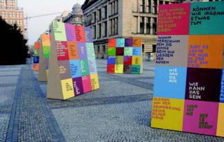 Questions on Gendarmenmarkt Berlin, 2002