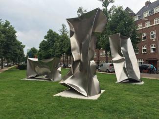 Three Volumes, 400x200x100cm each, Amsterdam Sculpture Route 2017
