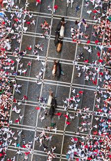 Running With The Bulls, Pamplona, 2012